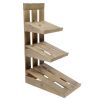 Display medium 3-niveaus hout Old Look Finger Safe laklaag-kistjes